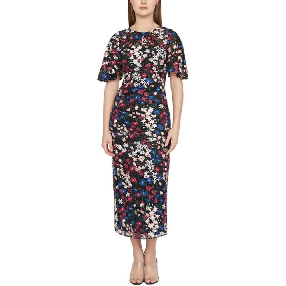 Js Collections Womens  Ursala Flutter Sleeve Gown